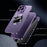 For iPhone 14 Pro Max Clear Case Acrylic+Tempered Glass Full Protection Phone Cover - Dark Purple - 5