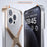 For iPhone 15 Pro Frameless Case X-Shape Minimalist Aluminium Alloy Slim Bumper Cover - Titanium Gold - 2