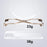 For iPhone 15 Pro Frameless Case X-Shape Minimalist Aluminium Alloy Slim Bumper Cover - Titanium Gold - 3