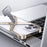 For iPhone 15 Pro Frameless Case X-Shape Minimalist Aluminium Alloy Slim Bumper Cover - Titanium Gold - 6