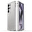 For Samsung Galaxy S24 Ultra Bumper Case Metal Frame Phone Cover with Camera Lens Protector - Grey / Silver - 1