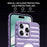 For iPhone 15 Pro Magnetic Case Hard PC Heat Dissipation Logo View Phone Cover - Black - 7