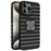 For iPhone 15 Pro Max Magnetic Case Heat Dissipation Hollow Hard PC Phone Cover - Black - 1