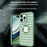 For iPhone 15 Pro Max Magnetic Case Heat Dissipation Hollow Hard PC Phone Cover - Black - 5