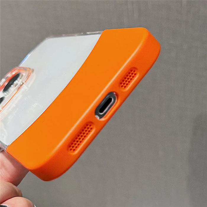 For iPhone 14 Pro Case Dual Color Splicing Hard PC Protective Phone Cover - Titanium Grey - 3