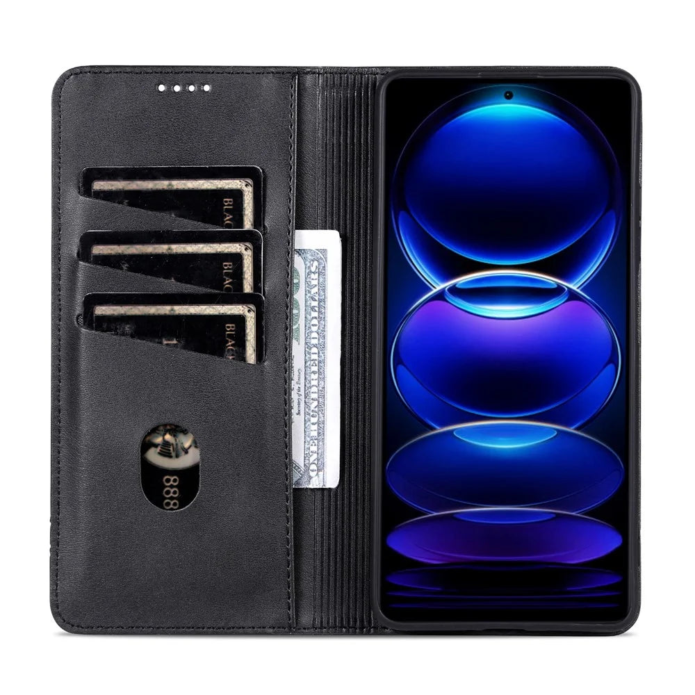 AZNS For vivo Y200i 5G / Y38 5G / T3x Case Wallet Leather Phone Cover Mobile Accessories   - Black - 2