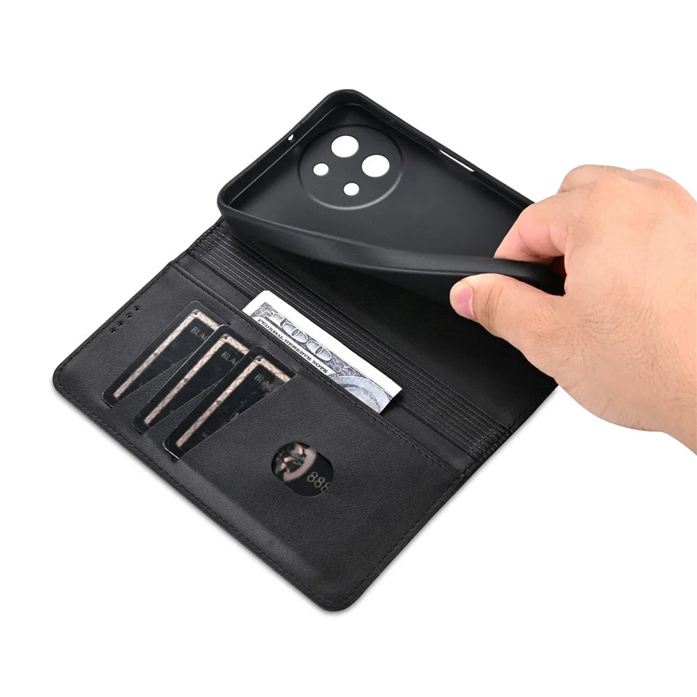 AZNS For vivo Y200i 5G / Y38 5G / T3x Case Wallet Leather Phone Cover Mobile Accessories   - Black - 5