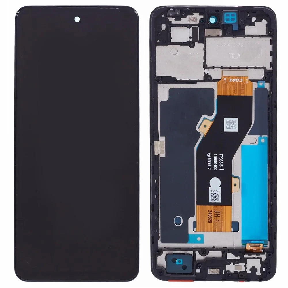 For Infinix Smart 8 4G / Smart 8 HD 4G X6525 Grade C LCD Screen and Digitizer Assembly + Frame Replacement Part (Without Logo) - 1