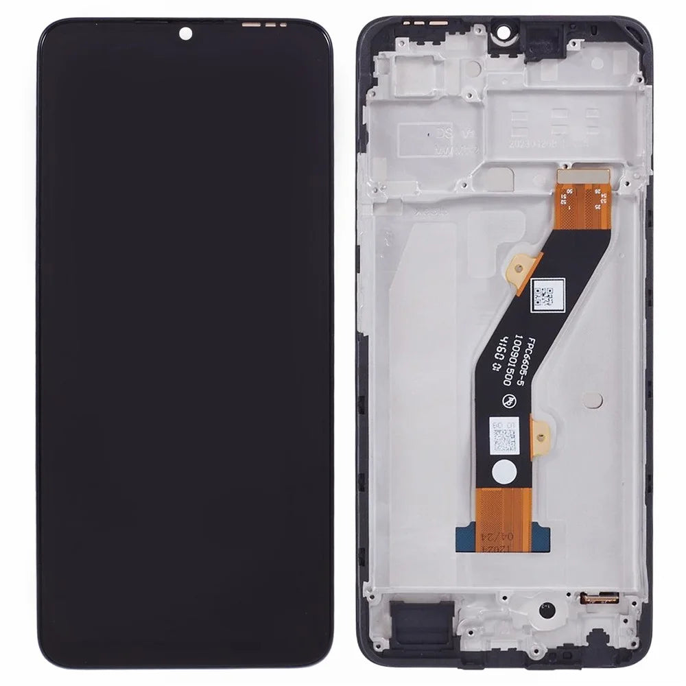 For Infinix Smart 7 4G X6515 Grade C LCD Screen and Digitizer Assembly + Frame Replacement Part (Without Logo) - 1