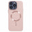 MMKK Series for iPhone 14 Pro Max Case Compatible with Magsafe Rubberized PC Phone Case - Pink - 1