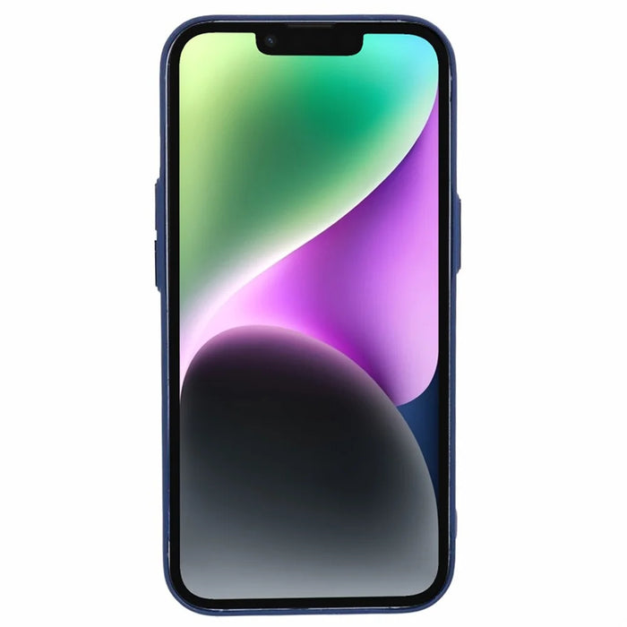 MMKK Series for iPhone 14 Case Compatible with Magsafe Rubberized Hard PC Phone Cover - Sapphire - 2