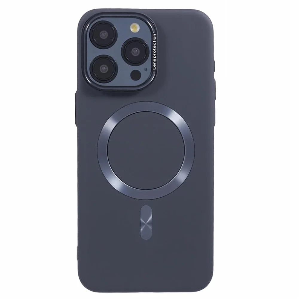 MMKK Series for iPhone 12 / 12 Pro Magnetic Case Rubberized Hard Plastic Defender Cover - Grey - 1