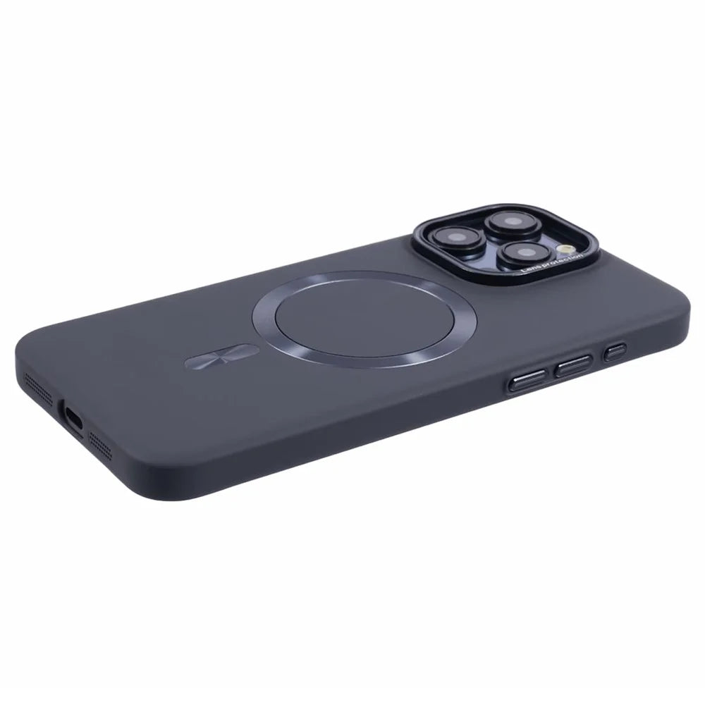 MMKK Series for iPhone 12 / 12 Pro Magnetic Case Rubberized Hard Plastic Defender Cover - Grey - 6