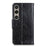 For Sony Xperia 1 VI Phone Case Split Leather Wallet Stand Nappa Texture Shockproof Cover - Black - 6
