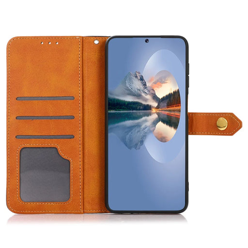 KHAZNEH For Sony Xperia 10 VI Cover TPU+PU Leather Phone Shell Magnetic Flip Stand Phone Case - Black - 2