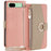 For Google Pixel 8a Phone Case Stand Leather Flip Cover with Mirror, Wallet Mobile Accessories   - Pink - 1