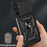 For Samsung Galaxy M55 5G / C55 5G / F55 5G Case Kickstand PC+TPU Phone Shell with Slide Camera Protective Cover - Black - 4