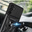 For Samsung Galaxy M55 5G / C55 5G / F55 5G Case Kickstand PC+TPU Phone Shell with Slide Camera Protective Cover - Black - 5