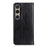 For Sony Xperia 1 VI Case Litchi Texture Split Leather Stand Magnetic Absorption Phone Cover - Black - 6