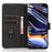 KHAZNEH For Sony Xperia 10 VI Phone Case Horizontal Stand Cover Leather Wallet Shell - Black - 2