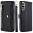 For OnePlus Nord CE4 5G Case Shock-Absorbent Leather Phone Cover with Zipper Wallet - Black - 1