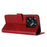 Shockproof Case for itel S23+ PU Leather Phone Cover with Strap - Red - 2