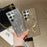 For Samsung Galaxy S24 Ultra Glitter Magnetic Case Electroplating TPU Frame PC Back Mobile Phone Cover - Silver - 3