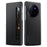 SULADA For vivo X Fold3 Pro Case View Window Leather+PC Back Cover with Wake / Sleep Function - Black - 1
