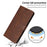 For TECNO Camon 20 Pro 5G Case Leather Stand Wallet Magnetic Clasp Phone Cover - Brown - 6