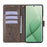 For TECNO Spark 20 Pro+ Case Butterfly Flower Imprinted PU Leather Phone Cover - Grey - 2