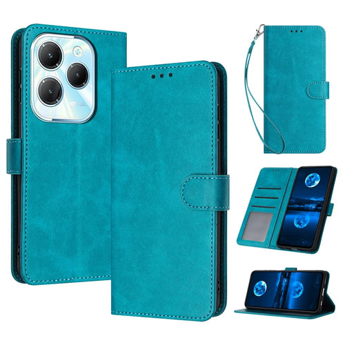 For TECNO Spark 20 Pro / Infinix Hot 40 / Hot 40 Pro Case Folding Stand Leather Wallet Phone Cover - Green - 1