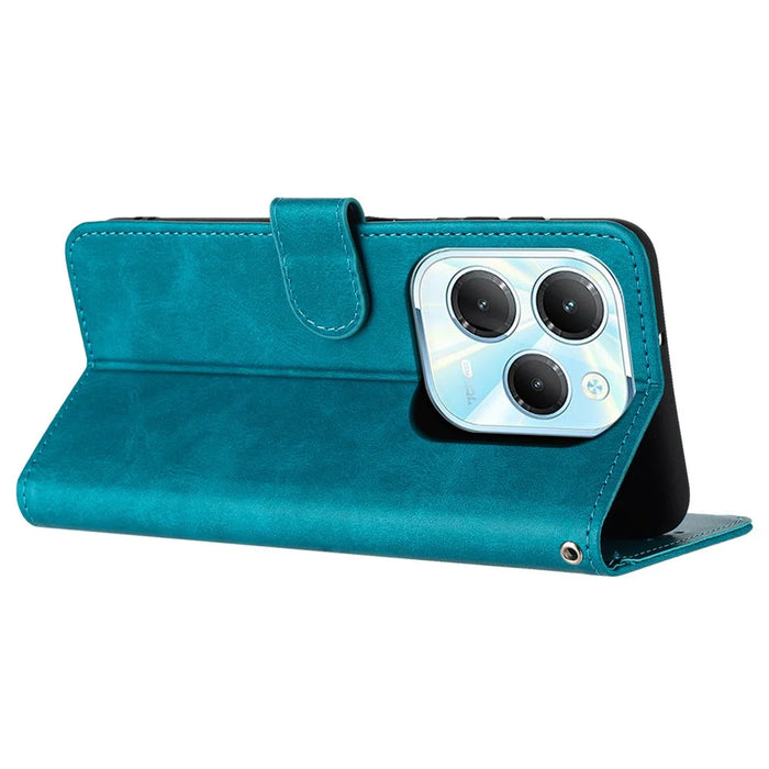 For TECNO Spark 20 Pro / Infinix Hot 40 / Hot 40 Pro Case Folding Stand Leather Wallet Phone Cover - Green - 2