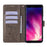 For Rakuten Hand 4G Case Leather Wallet Stand Phone Cover with Hand Strap - Grey - 2