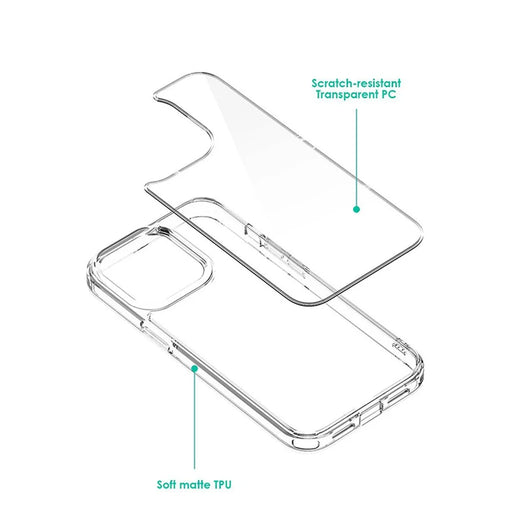 MOCOLO K08 for iPhone 15 Plus Case TPU Frame Clear PC Back Phone Cover (MOQ: 100) - 2