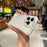 For iPhone 15 Pro Max Clear Case Glitter Frame TPU+TPE+PC Hybrid Phone Cover - 5