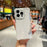 For iPhone 14 Pro Max Clear Phone Case TPU+TPE+PC Hybrid Cover with Glitter Frame - 2