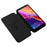 For TCL 501 Case Carbon Fiber Texture Magnetic Horizontal Flip Leather Phone Cover - Black - 2