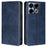 For Infinix Note 40 Stand Case Calf Texture Leather Cover Cell Phone Accessory   - Sapphire - 1