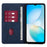 For Infinix Note 40 Stand Case Calf Texture Leather Cover Cell Phone Accessory   - Sapphire - 2
