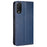 For TCL 505 Shockproof Phone Case Anti-Scratch Leather Flip Cover Cell Phone Accessories   - Blue - 7