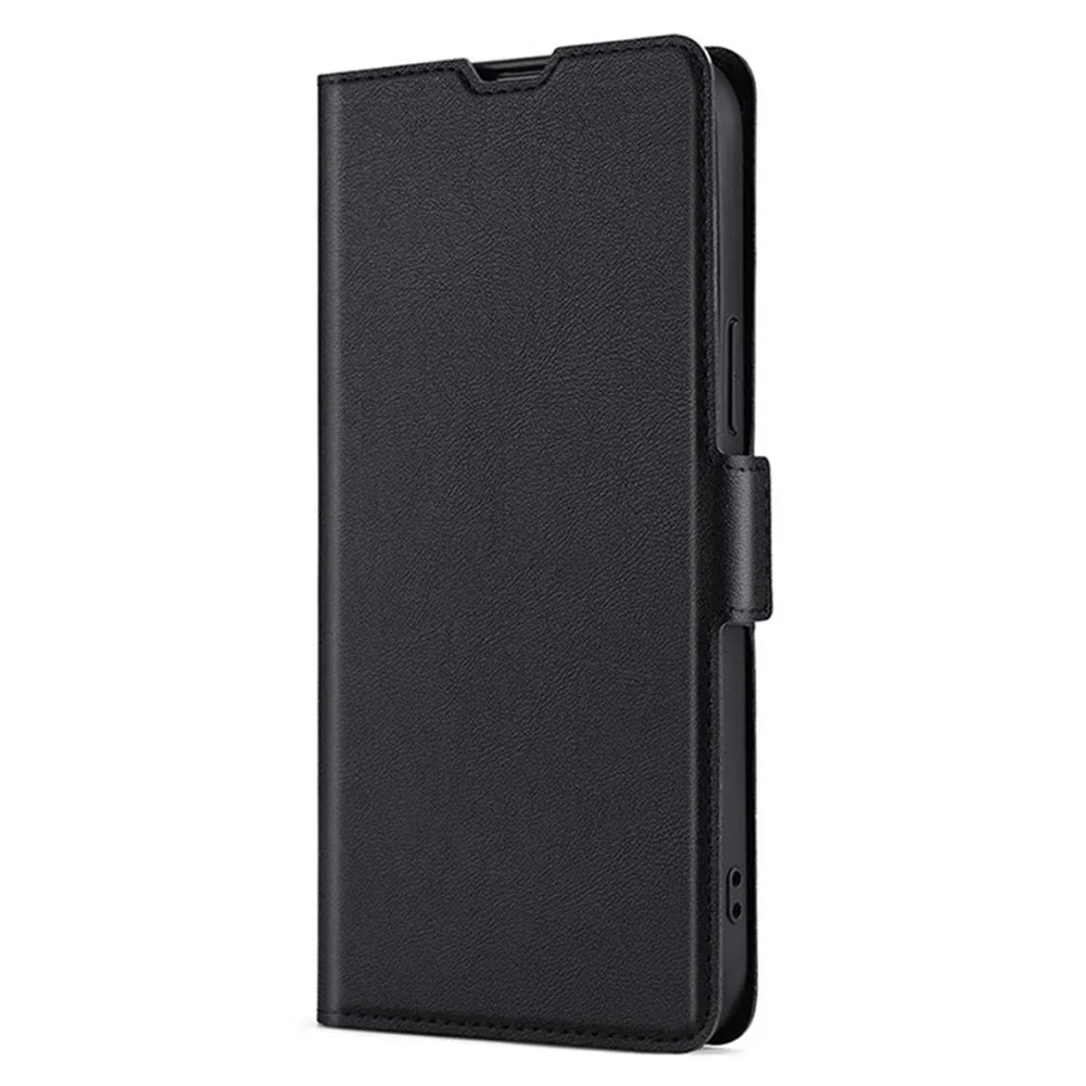 For Samsung Galaxy M55 5G / C55 5G / F55 5G Leather Phone Cover with Card Slots Mobile Accessories   - Black - 5