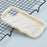WT Series for iPhone 14 Case Anti-Slip Grip Wave Curly Frame Shape TPU+PC Phone Cover - White - 4