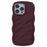 WT Series for iPhone 14 Pro Case Wave Edge TPU+PC Protective Phone Cover - Wine Red - 1