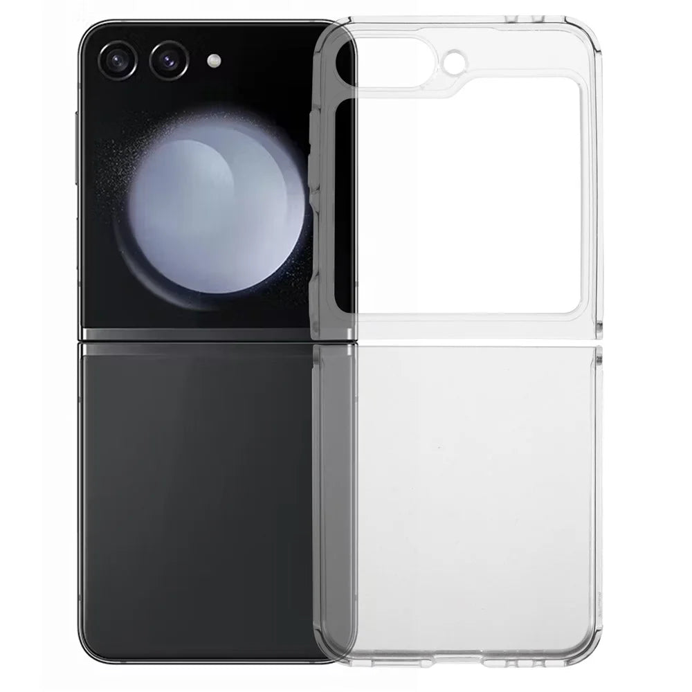 For Samsung Galaxy Z Flip7 FE 5G / Z Flip6 5G Case Anti-Scratch Transparent TPU Phone Cover - 1