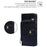 For OnePlus Nord CE4 5G Case PU Leather Folding Stand Phone Cover Zipper Wallet Purse - Black - 5