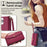 For OnePlus Nord CE4 5G Case Zipper Wallet Stand Leather Phone Cover with Adjustable Lanyard - Red - 5