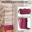 For OnePlus Nord CE4 5G Case Zipper Wallet Stand Leather Phone Cover with Adjustable Lanyard - Red - 6