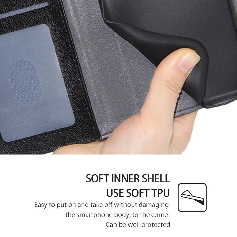 Phone Case for Infinix Note 40 Pro 4G Zipper Pocket Stand PU Leather Cover with Strap - Black - 7