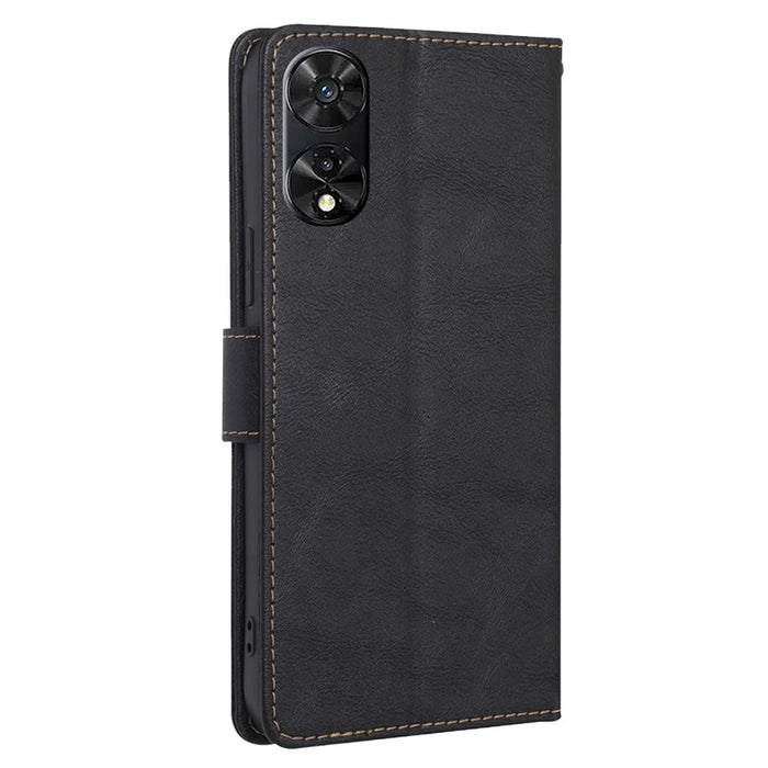 For TCL 505 RFID Blocking Leather Cover with Wallet Cell Phone Accessories   - Black - 7