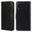 For TCL 505 Shockproof Phone Case PU Leather+TPU Shell   Phone Stand Cover Wallet - Black - 1